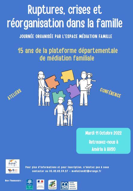 Famille, crises, ruptures et réajustementsSensibilisation et .
